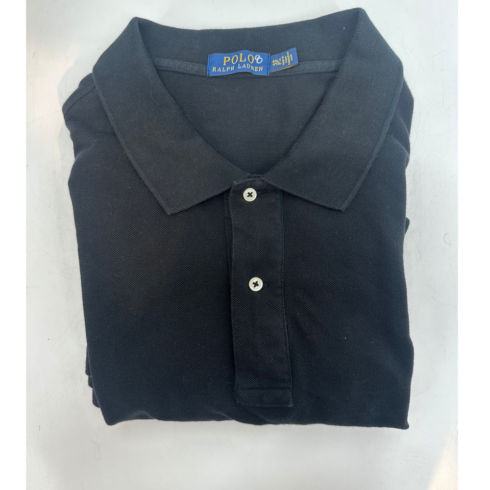 Polo Ralph Lauren Men's Polo Shirt 4XLT Black Classic Fit Short Sleeve‎ Cotton